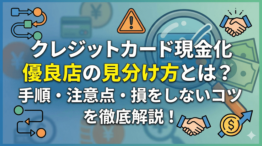 クレジットカード現金化優良店の見分け方とは？手順・注意点・損をしないコツを徹底解説！